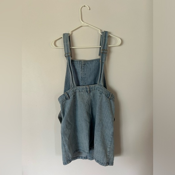 Vintage Teenie Weenie Embroidered Overalls Dress Size Small - Picture 8 of 9